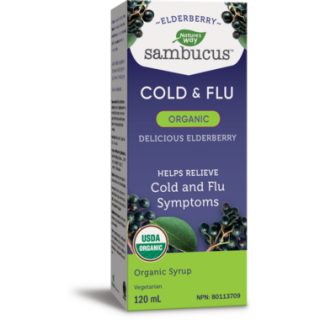 NATURE'S WAY SAMBUCUS COLD AND FLU ORGANIC SYRUP ELDERBERRY