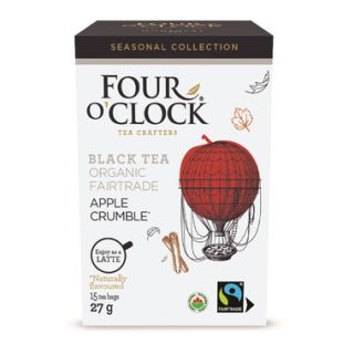 FOUR O'CLOCK ORGANIC APPLE CRUMBLE BLACK TEA