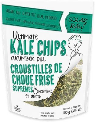 SOLAR RAW ULTIMATE KALE CHIPS CUCUMBER DILL