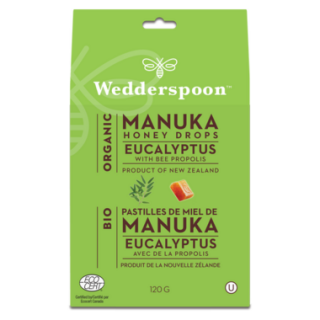 WEDDERSPOON MANUKA HONEY EUCALYPTUS WITH BEE PROPOLIS DROPS 