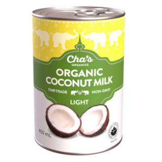 CHA'S ORGANIC LIGHT COCONUT MILK
