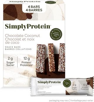 SIMPLY PROTEIN CHOCOLATE COCONUT SNACK BARS 4 CT