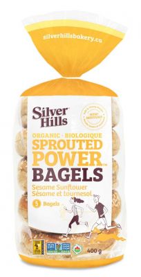SILVER HILLS SESAME SUNFLOWER SPROUTED BAGELS