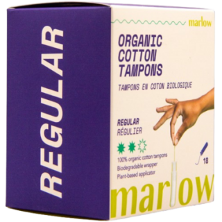 MARLOW ORGANIC COTTON TAMPONS REGULAR 