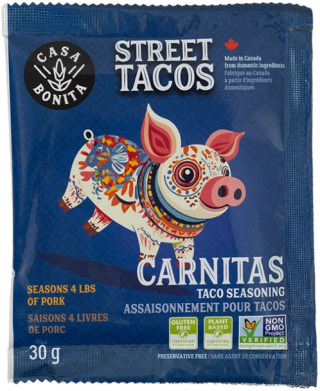 CASA BONITA STREET TACOS CARNITAS SEASINING 
