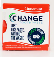 CHANGE TOOTHPASTE CINNAMON TABLETS TRAVEL TIN