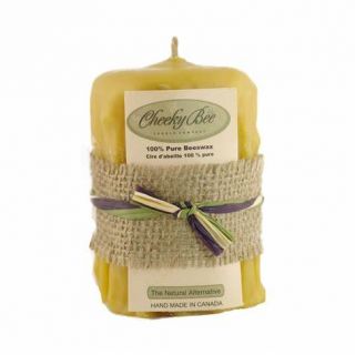 CHEEKY BEE DRIPPED GOLD BEESWAX CANDLE "2.5X3.5"