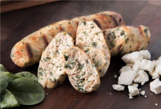 BROOKERS CHICKEN SAUSAGES SPINACH AND FETA