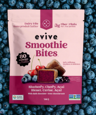EVIVE SMOTHIE BITES BLUEBERRY, ACAI, CHERRY