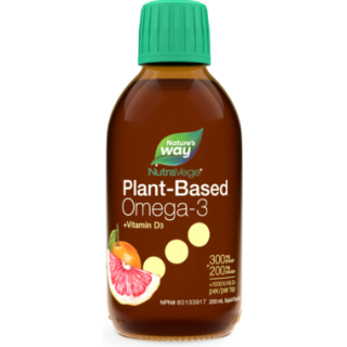NATURE'S WAY NUTRA VEGE PLANT BASED OMEGA-3 PLUS VITAMIN D3