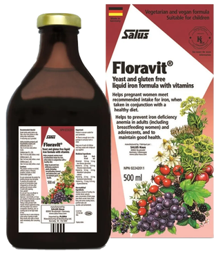 SALUS FLODADIX YEAST FREE LIQUID IRON WITH VITAMINS