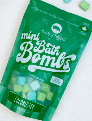 HAPPY HIPPO MINI BATH BOMBS COLDBUSTER