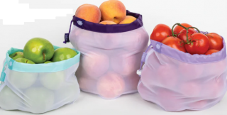 LOTUS REUSABLE PRODUCE BAGS IN 3 SIZES