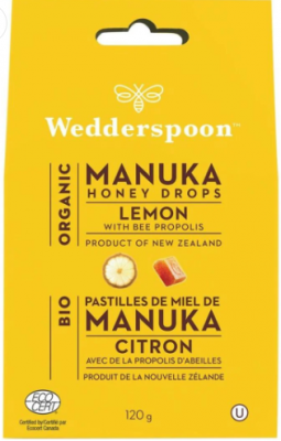 WEDDERSPOON MAUKA LEMON WITH BEE PROPOLIS HONEY DROPS 
