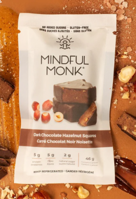 MINDFUL MONK CHOCOLATE HAZELNUT SQUARES