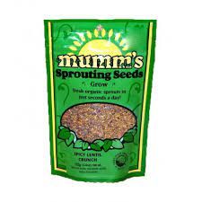 MUMM'S SPROUTING SEEDS SPICY LENTIL CRUNCH