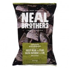 NEAL BROTHERS DEEP BLUE PLUS FLAX TORTILLA CHIPS