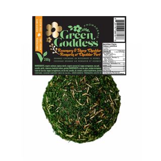 GREEN GODDESS FROMAGERIE ROSEMARY & SHARP CHEDDAR CHEESE BALL