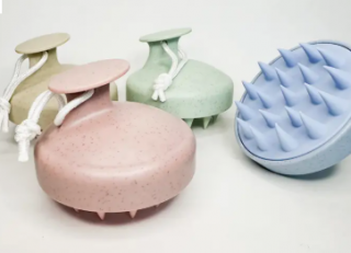 SMILE BOUTIQUES SILICONE BRISTLE SHAMPOO BRUSH SCALP MASSAGER