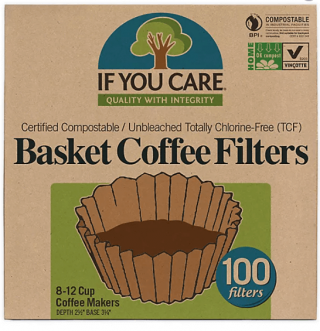 IF YOU CARE BASKET COFFEE FILTER SIZE 8