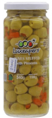 LUXEAPERS PIMENTO STUFFED OLIVES