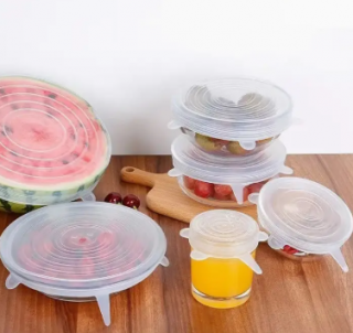 SMILE BOUTIQUES SILICONE STRETCH FOOD AND DISH COVERS