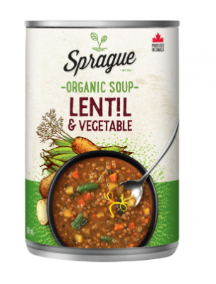 SPRAGU LENTIL & VEGETABLE ORGANIC SOUP