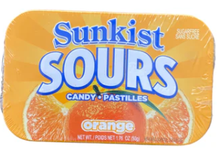 SUNKIST SOURS ORANGE CANDY
