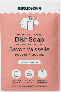 NATURE BEE POWDER TO GEL DISH SOAP SWEET CITRUS