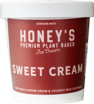 HONEY'S PREMIUM PLANT BASED ICE CREAM SWEET CREAM
